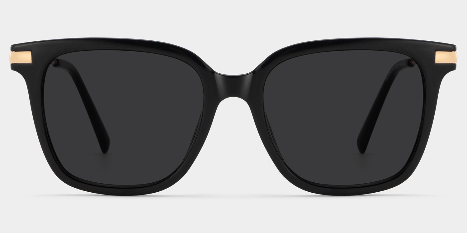 Jacqui Square Black Glasses0