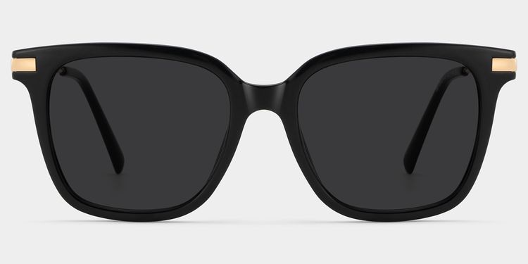 Jacqui Square Black Glasses