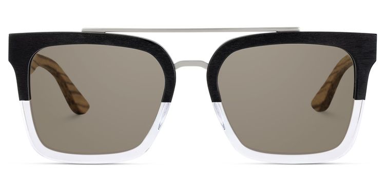 Pascal Aviator Two-Tone Sunglasses