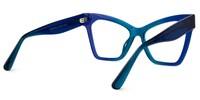 Senica Cateye Blue Glasses3