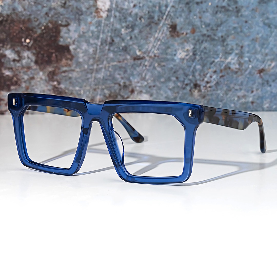 Moreland Rectangle Blue Glasses