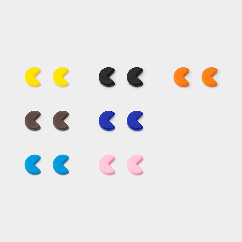 7 Pair Moon Shape Multicolor Non-Slip Ear Grips good-img