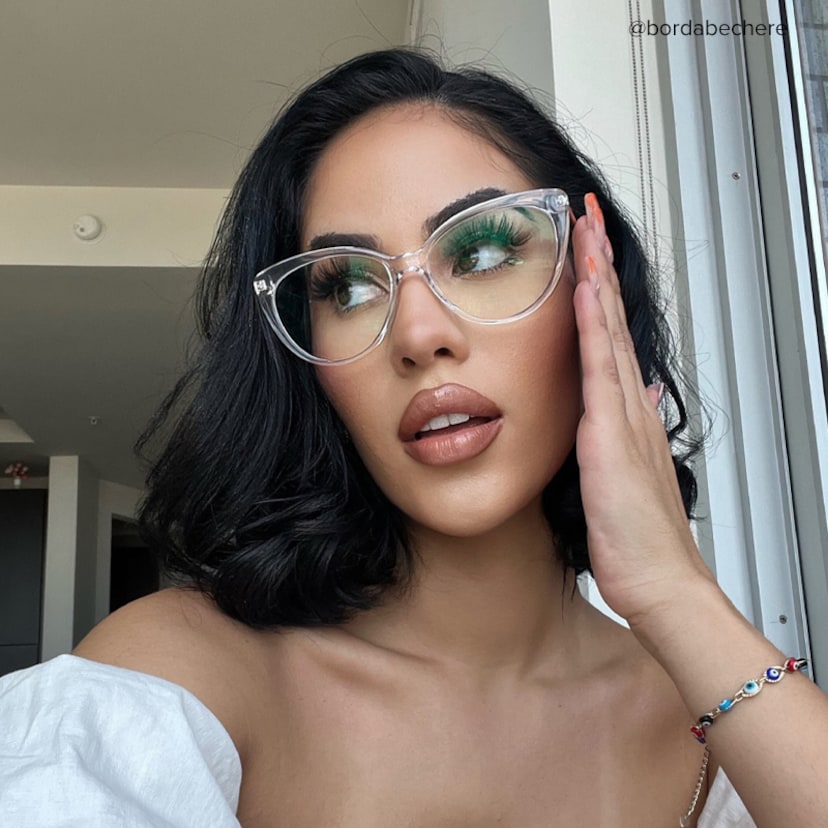 Marcus Cateye Crystal Glasses