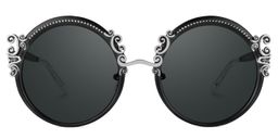 Nelida Round Black Glasses0