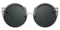 Nelida Round Black Glasses0