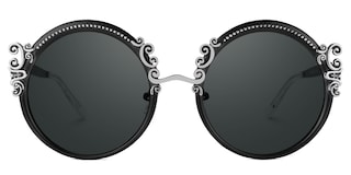 Nelida Round Black Glasses0