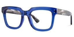 Liizbeett Square Blue Glasses4
