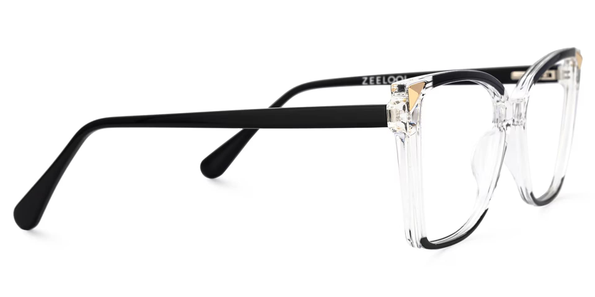 Clear Frame Glasses With Black Sides For Women3