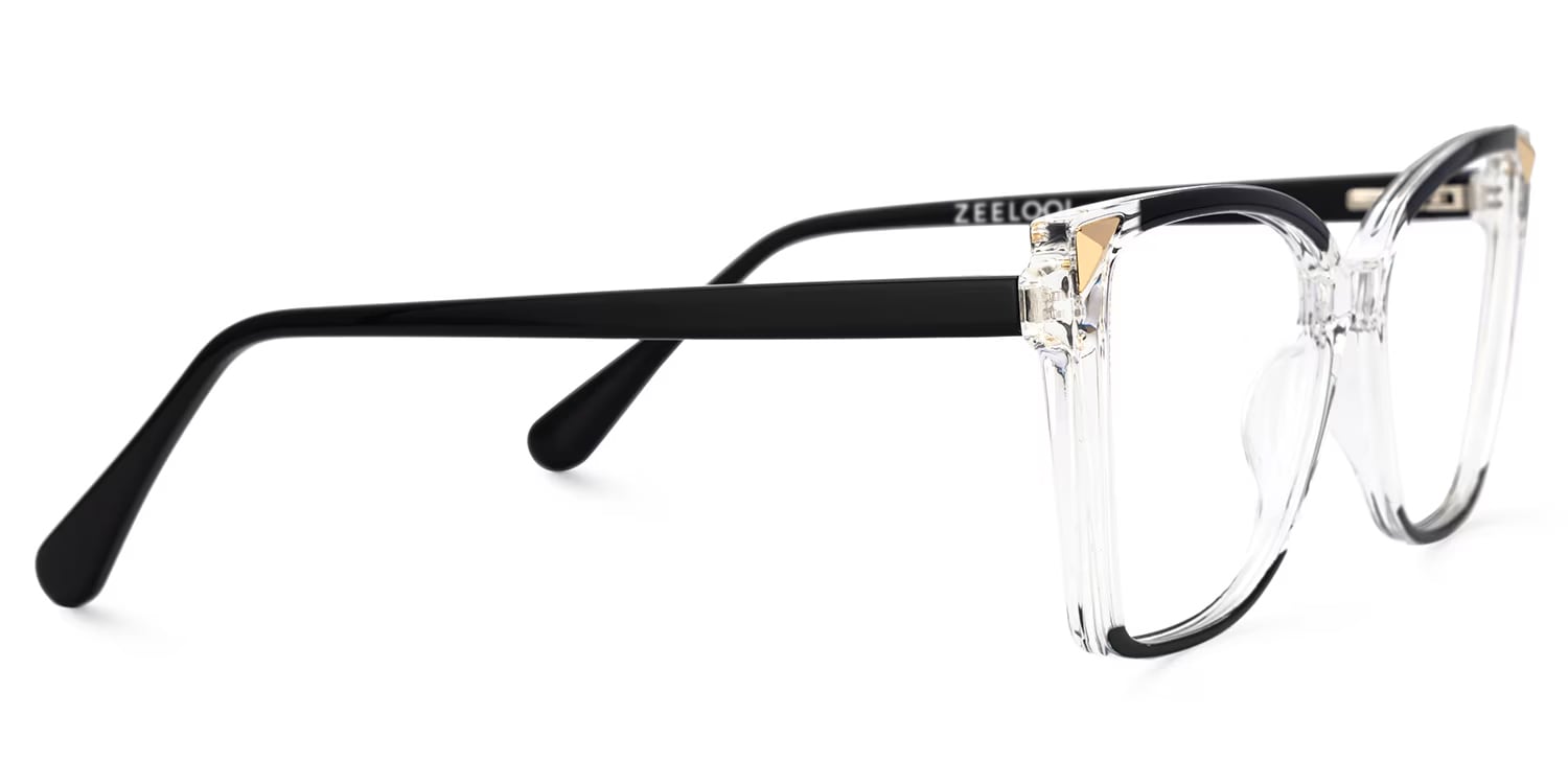 Shelia Butterfly Black Crystal Glasses3