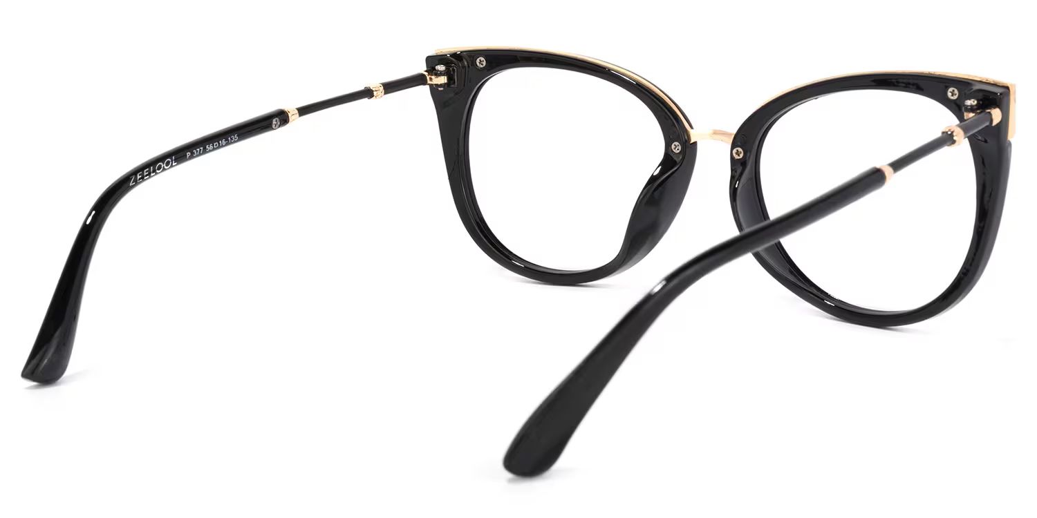Dalton Cat Eye Black Glasses | ZEELOOL Canada4