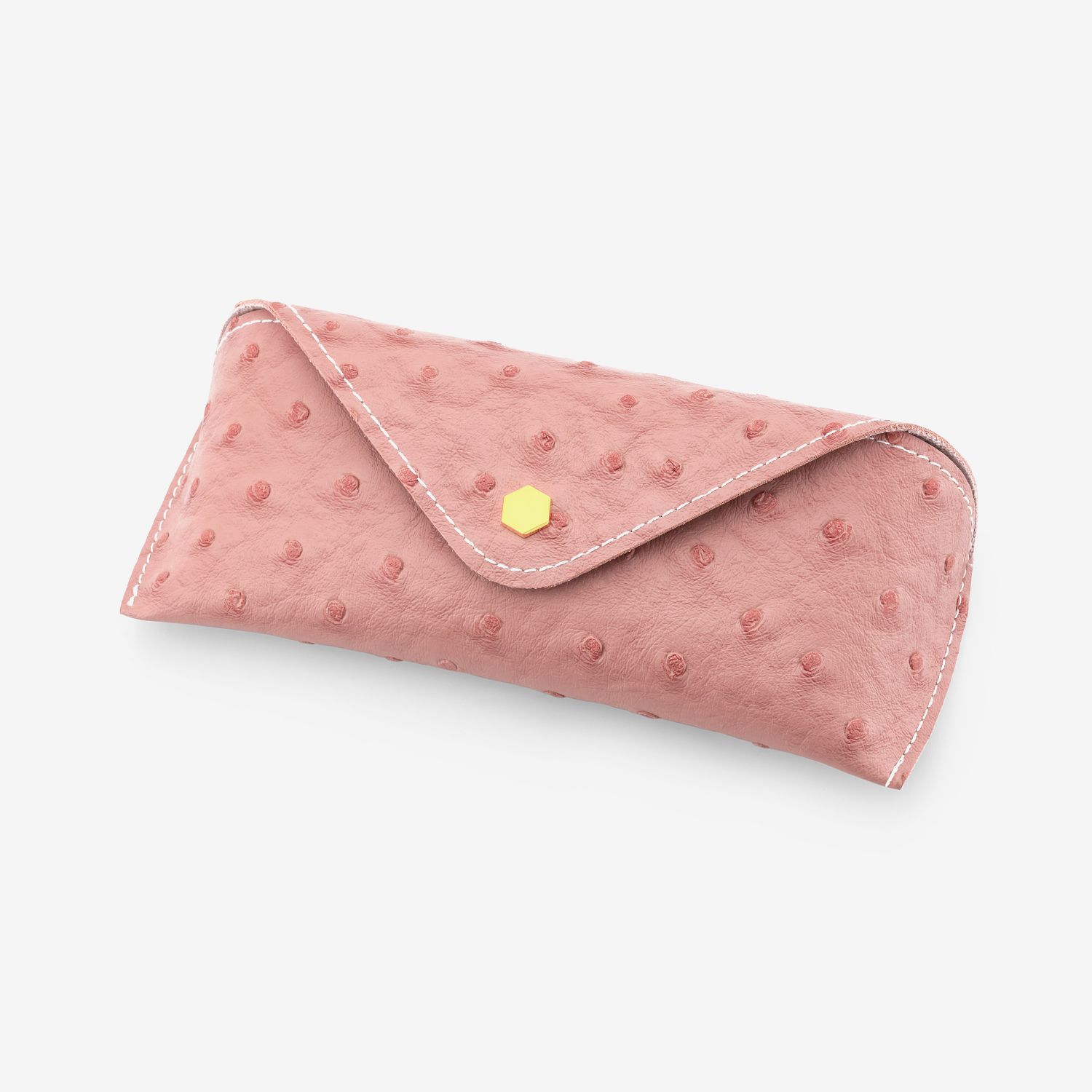 Ostrich Pattern Pink Eyeglasses Bag for Women | ZEELOOL0