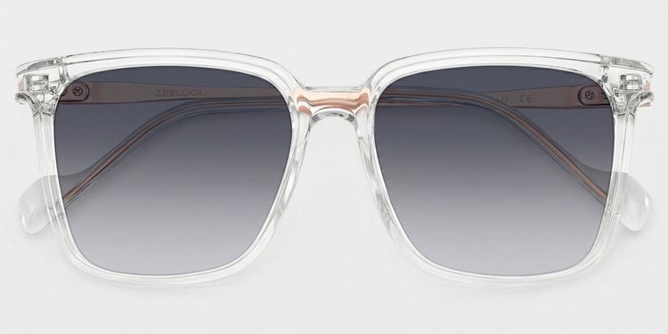 Zeyna Clear Square Sunglasses