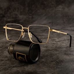 Shareef Square Gold Glasses0