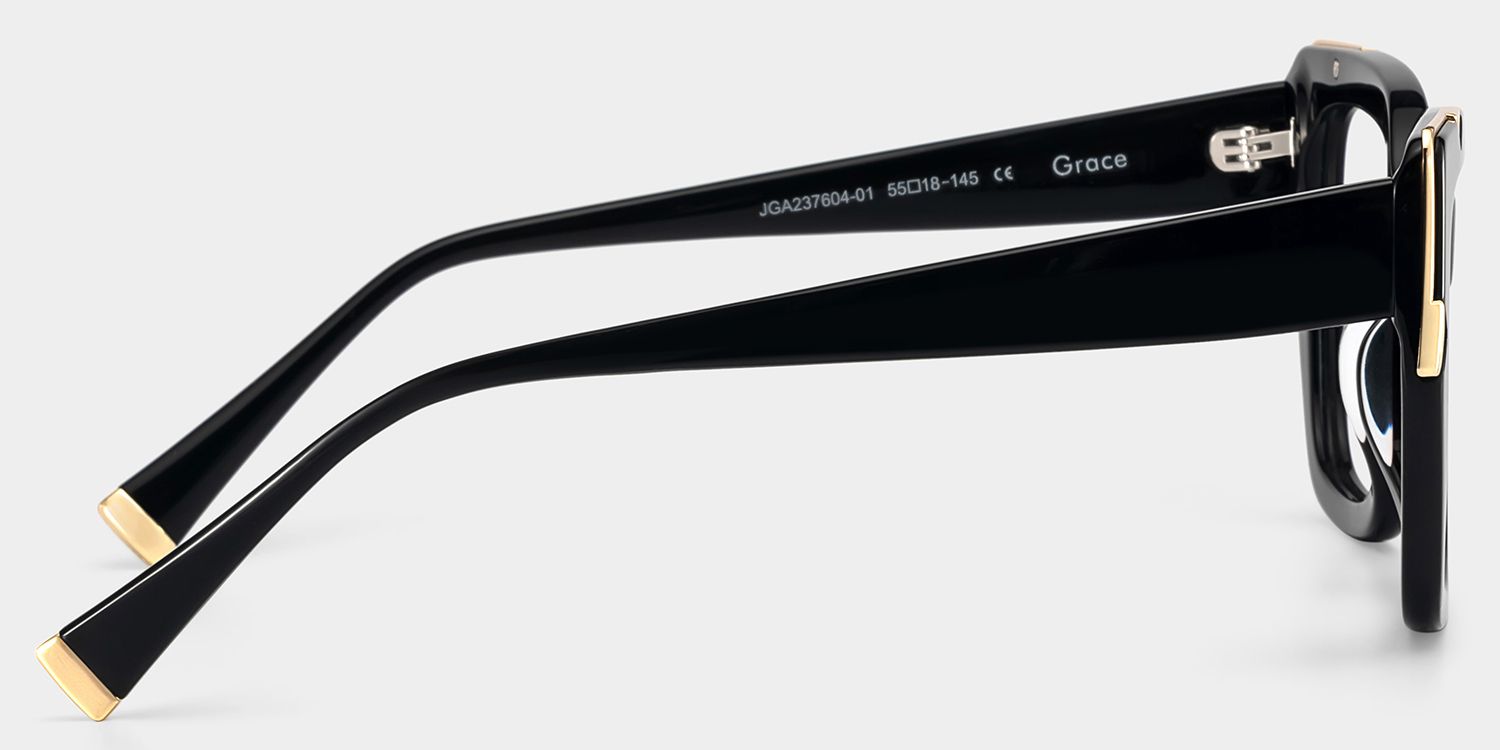 Grace Black Butterfly Frame Glasses | ZEELOOL x Prabal Gurung