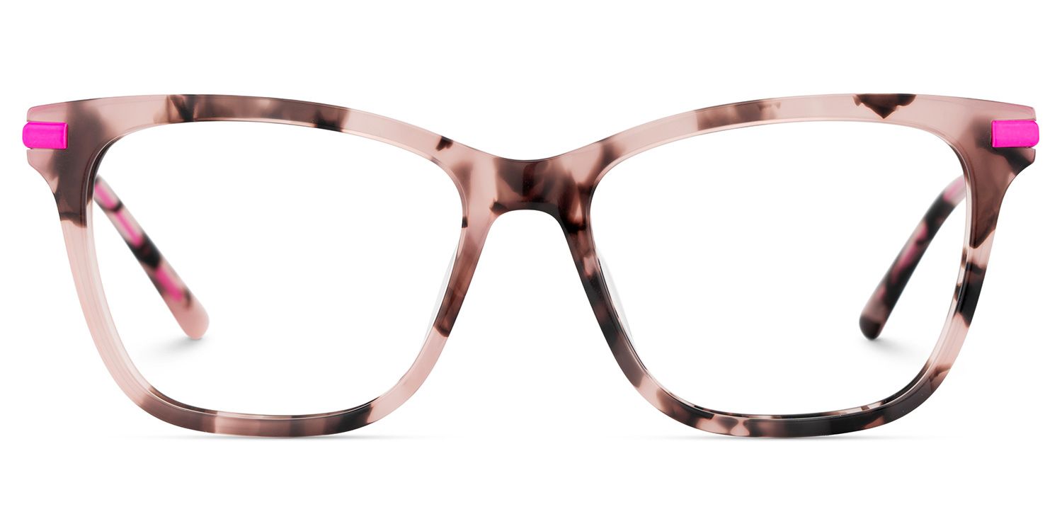 Eliot Rectangle Eyewear with Tortoise2