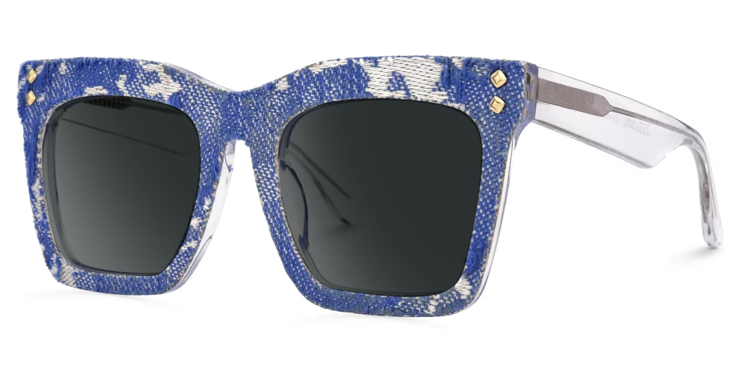 Navy Blue Sunglasses Frames With Square1