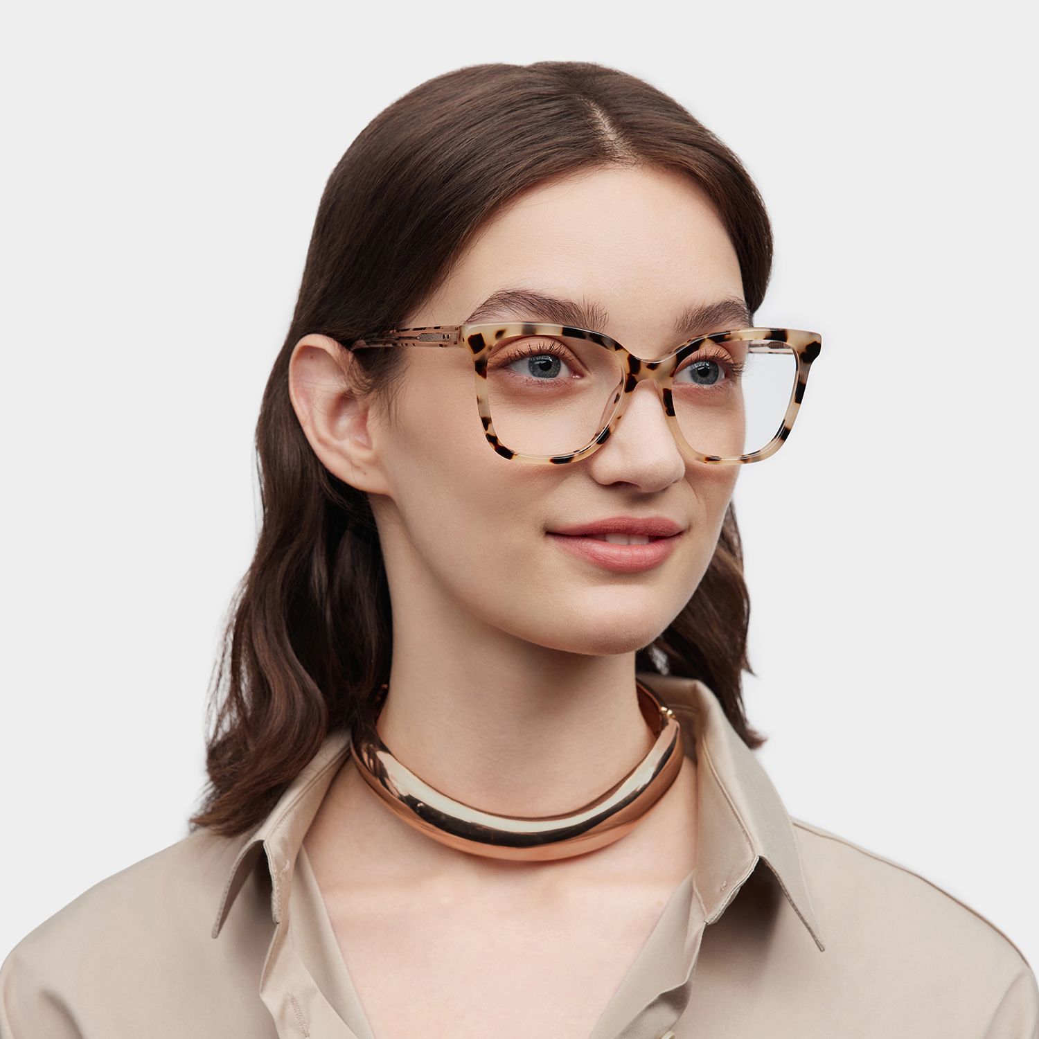 Sage Tortoise Frame Glasses with Rectangle Frame Online | ZEELOOL1
