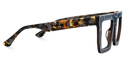 Daniela Rectangle Blue Glasses2