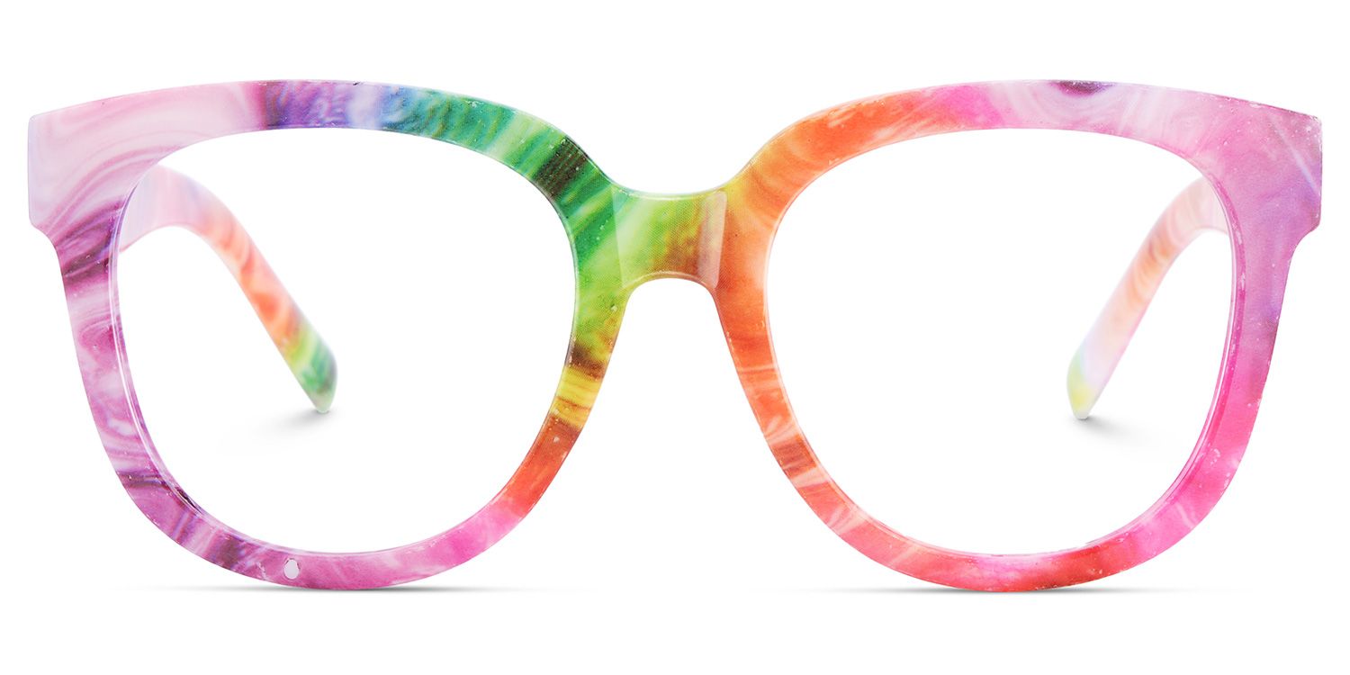 Multicolor Square Frame Glasses - Harrell on Sale | Zeelool0