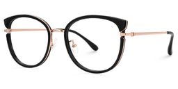 Delca Cateye Black Glasses1