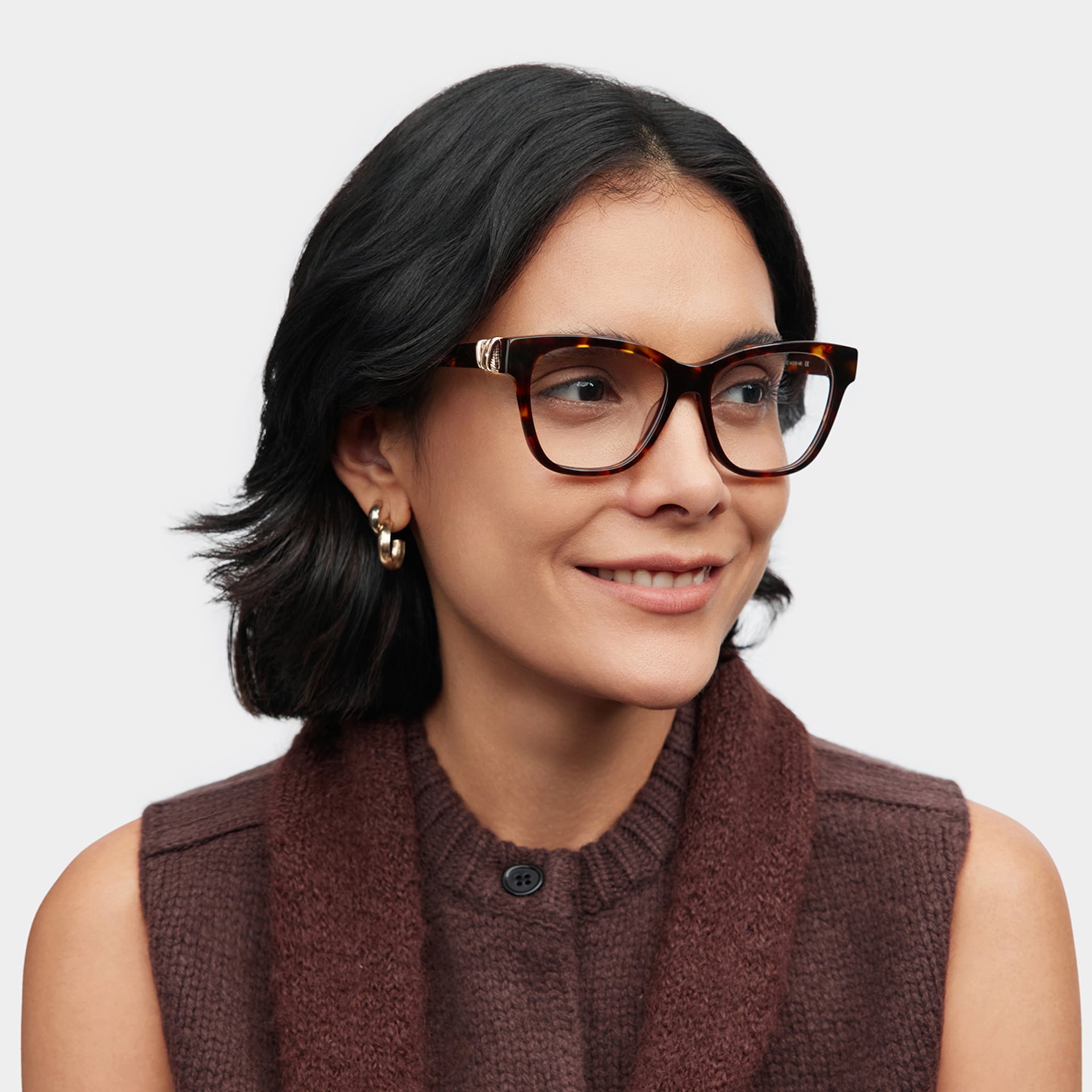 Square Tortoise Eyeglasses- Julian Acetate Frame Glasses1