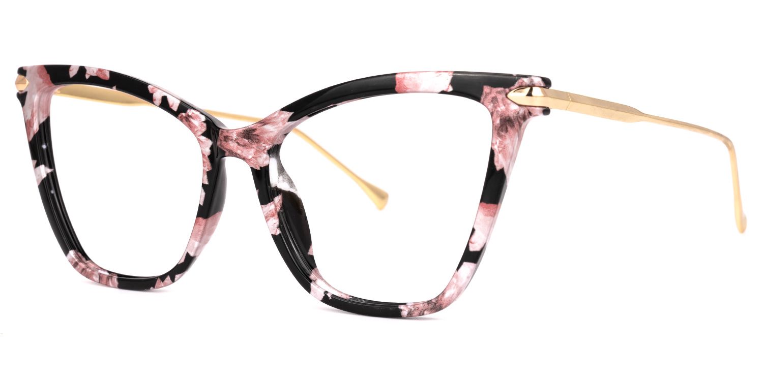 Hilary Butterfly Pink Floral Frame Eyeglasses | Zeelool1