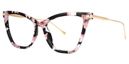 Hilary Butterfly Pink Floral Glasses1