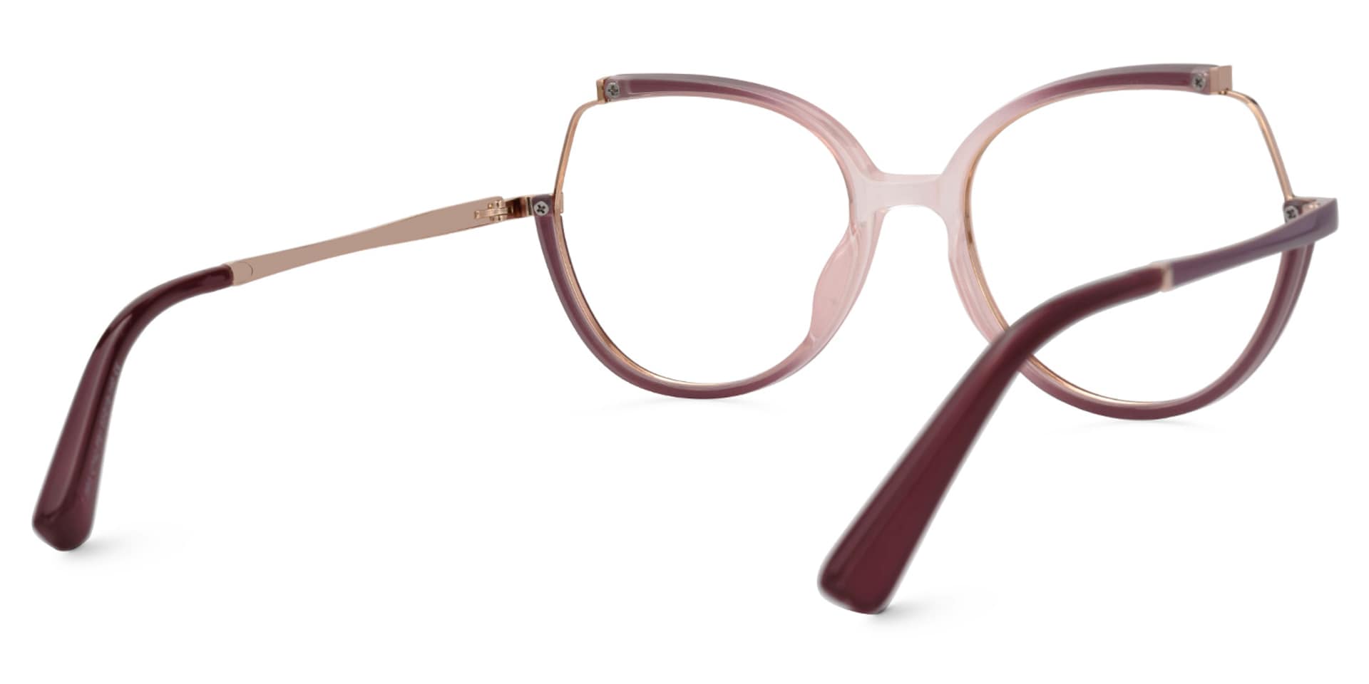Zakaria Eyeglasses in Geometric Two-Tone Frame | Zeelool3