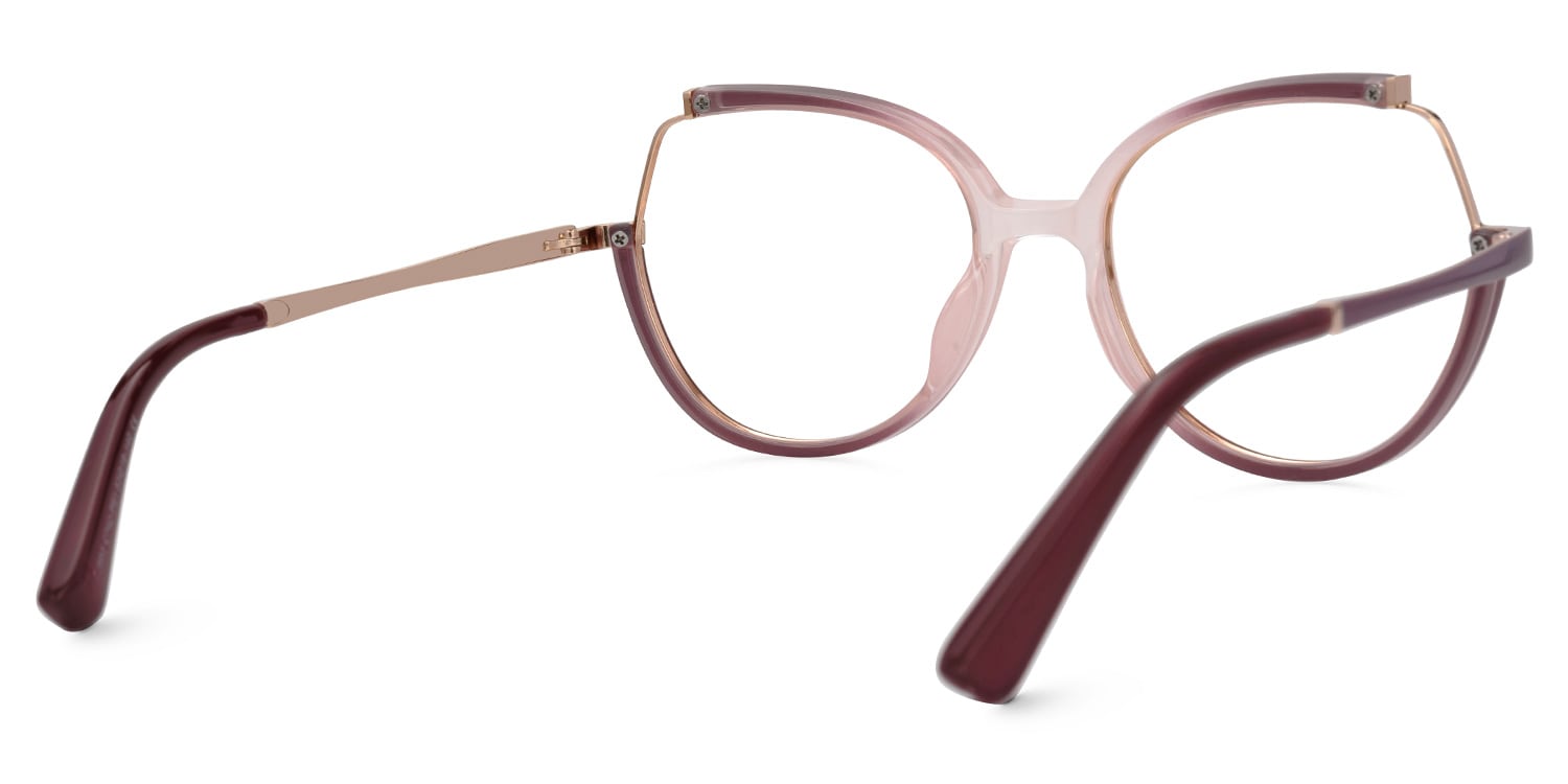 Zakaria Eyeglasses in Geometric Two-Tone Frame | Zeelool3