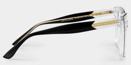 Mirta Square Black-Clear Glasses3