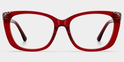 Madeline Red Cat-eye Glasses1