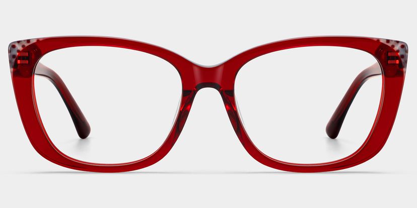 Madeline Red Cat-eye Glasses