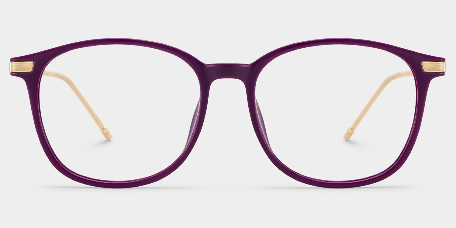 Greene Purple Square Mixed Frame Glasses for Women | ZEELOOL1