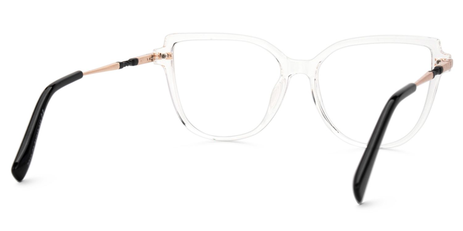 Eisan Thin Clear Clear Eyeglasses with Cat eye | Zeelool3
