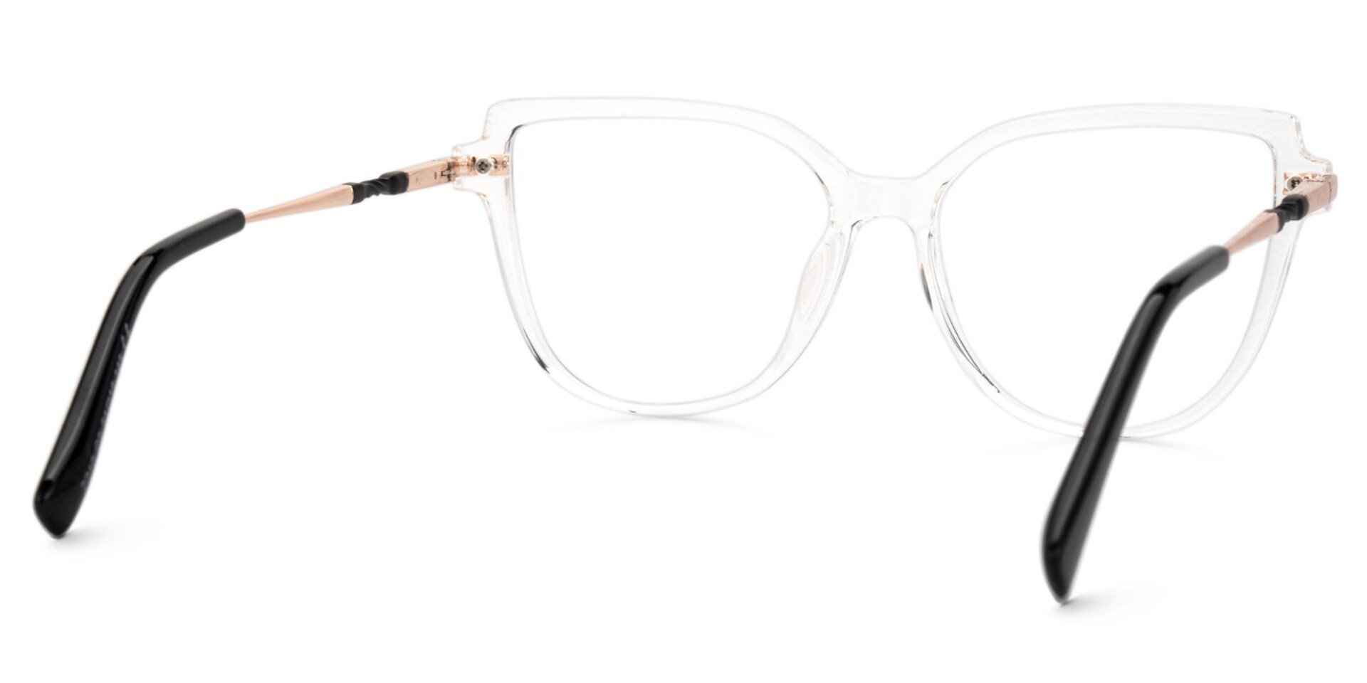 Eisan Thin Crystal Clear Eyeglasses with Cat eye | Zeelool3
