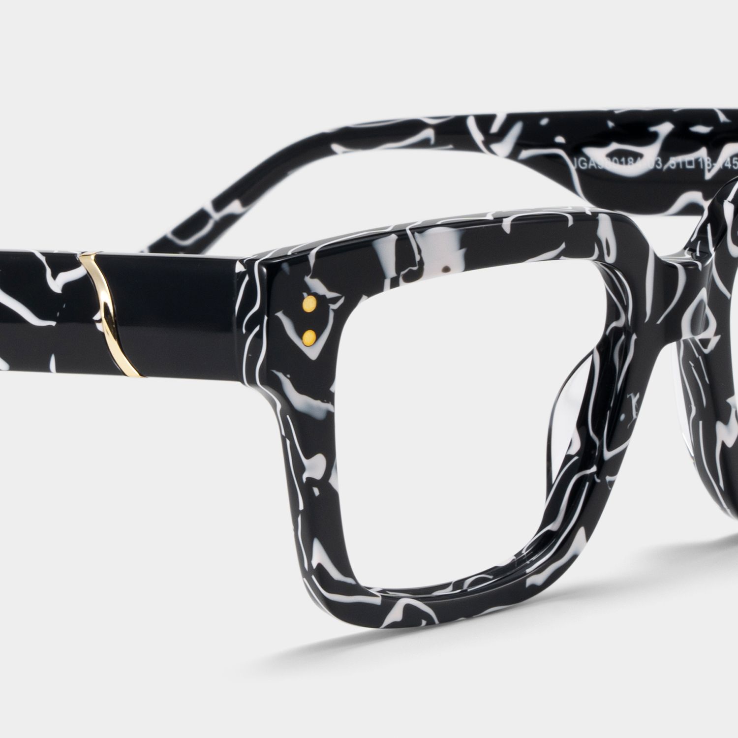 Caius Two-tone Frame Glasses with Square Frame Online | ZEELOOL7