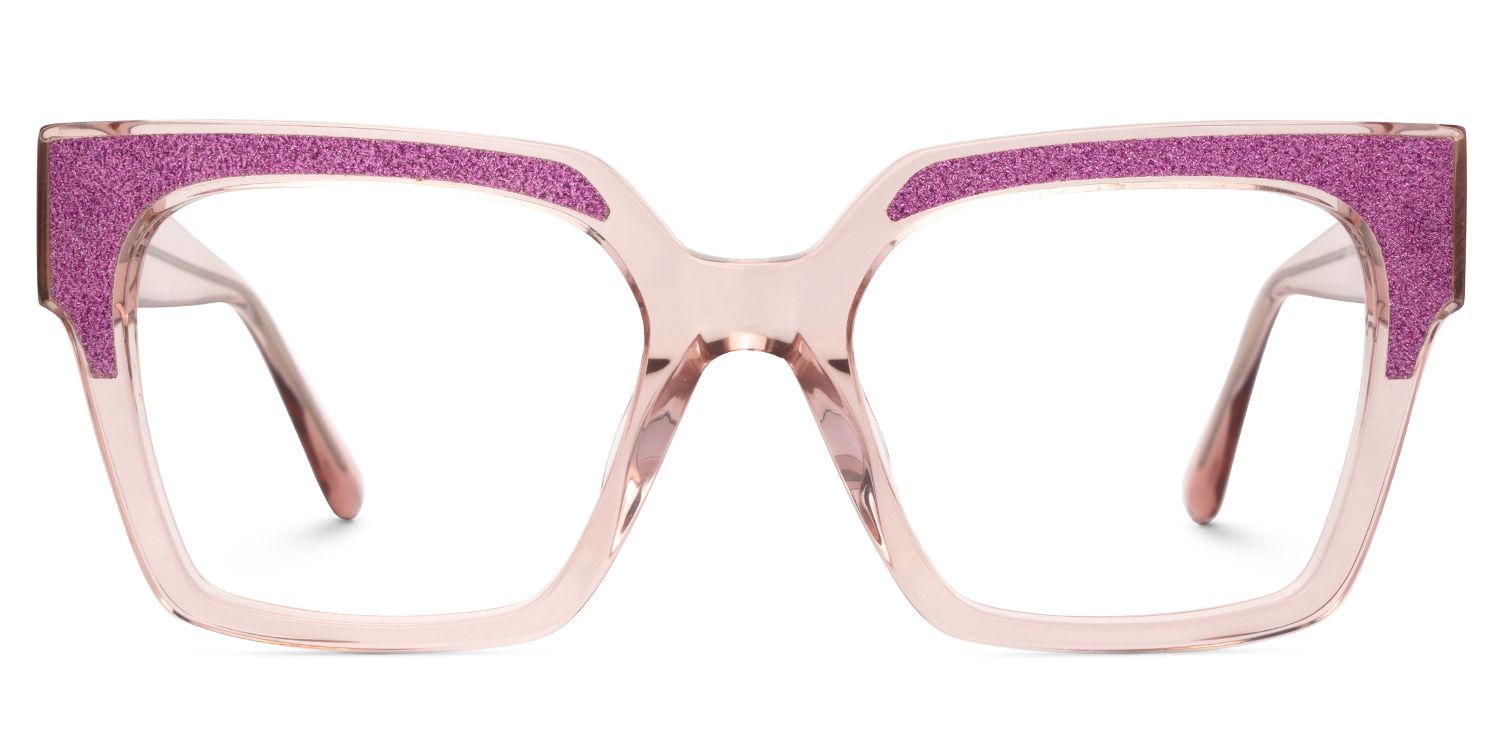 Merelin Pink Eyeglasses with Square Shape0