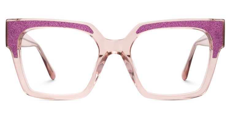 Merelin Square Pink Glasses