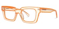 Nadia Rectangle Orange Glasses1