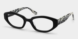 Bree Black Geometric Glasses3
