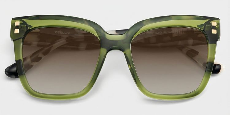 Minguela Green Square Sunglasses