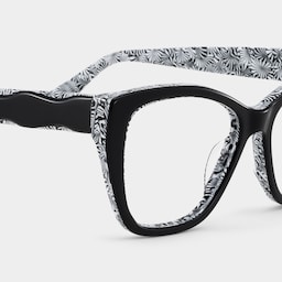 Blaise Cat-Eye Black Glasses7