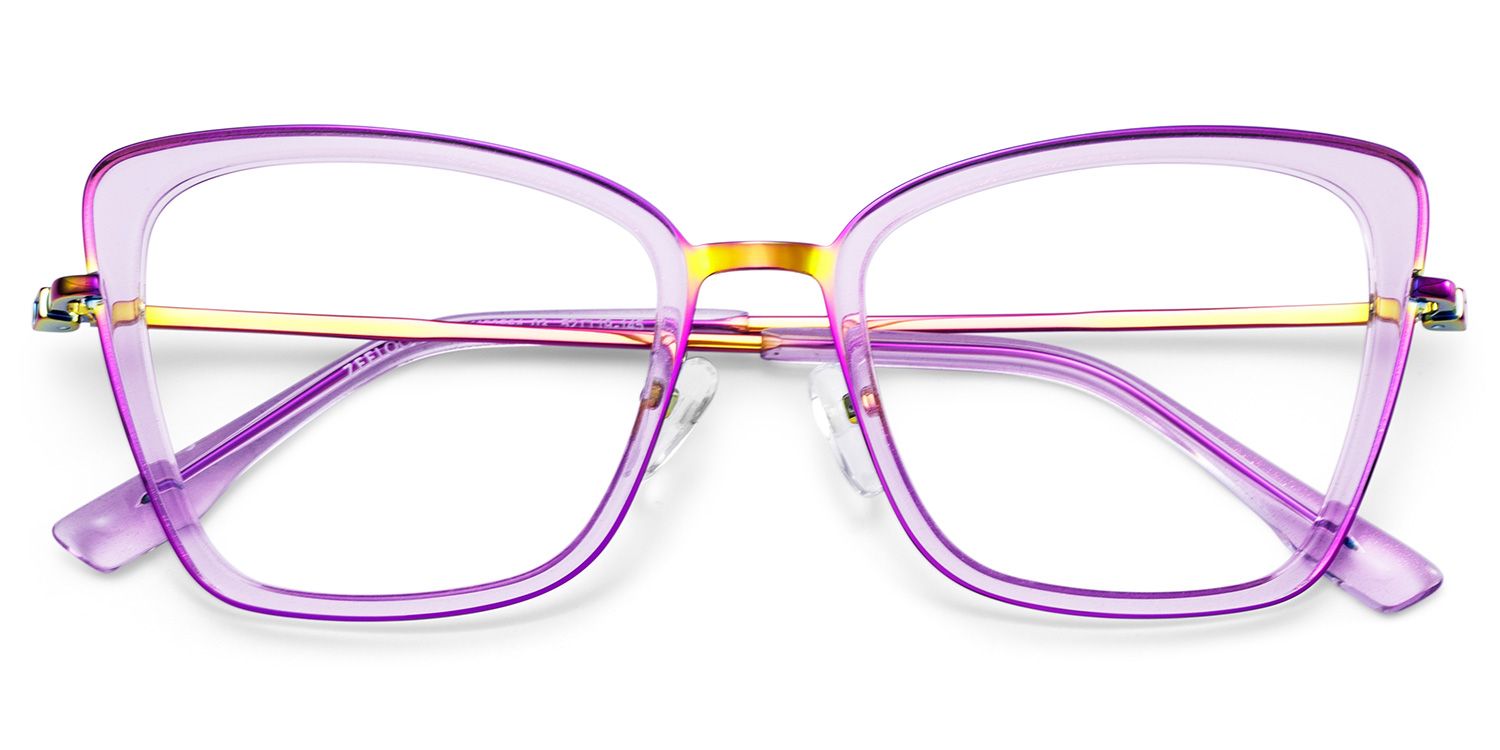 Rosalie Butterfly Purple Color Frame Glasses for Women | Zeelool2