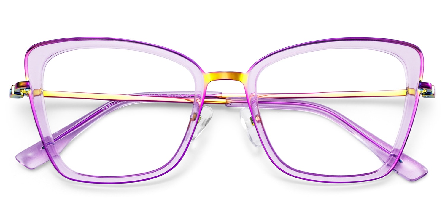 Rosalie Butterfly Purple Color Frame Glasses for Women | Zeelool2