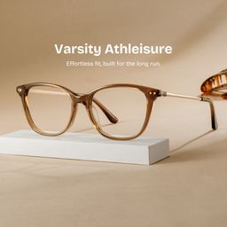 Finch Brown Rectangle Glasses0