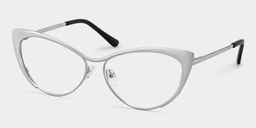 Ellen Cateye Silver Glasses2