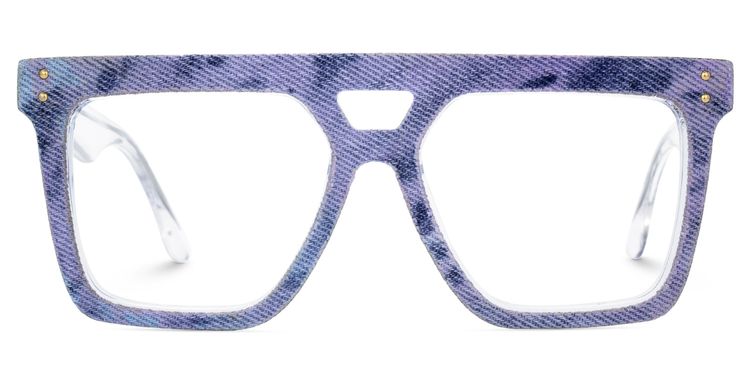 Rubin Square Denim Glasses