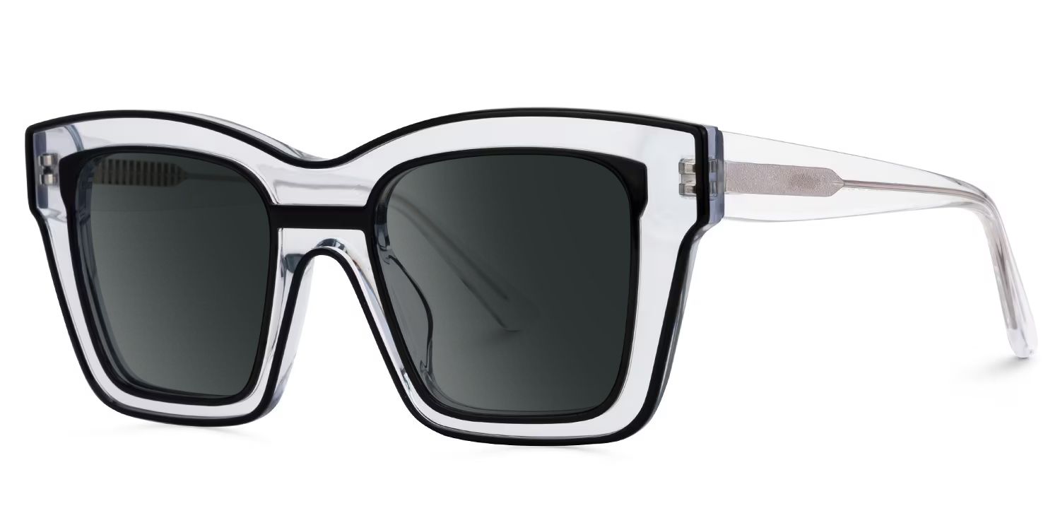 Legette Designer Eyeglasses in Square Black Frame1