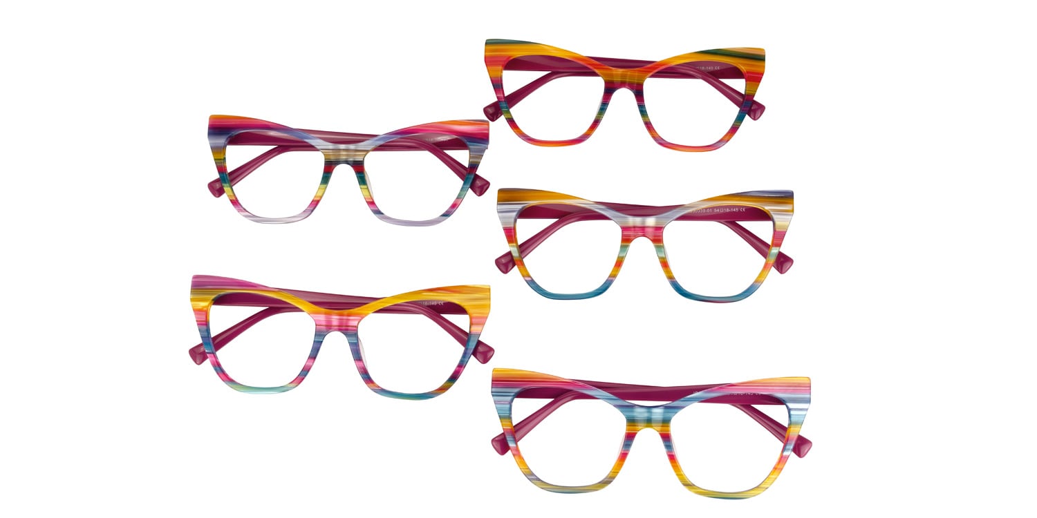 Gallant Cateye Multicolor Glasses4