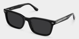 Patrick Rectangle Black Glasses2